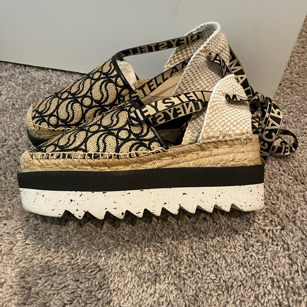 Stella McCartney Raia monogram Platform Espadrille